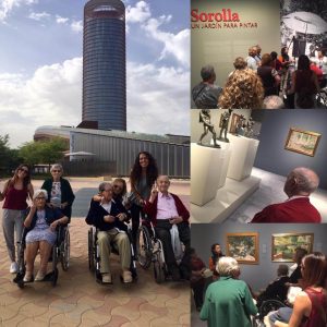 Actividades al aire libre en el asilo en Sevilla Residencia Aurora