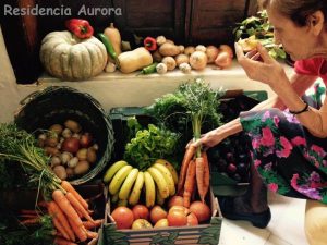 Frutas y verduras ecológicas Residencia Aurora Sevilla